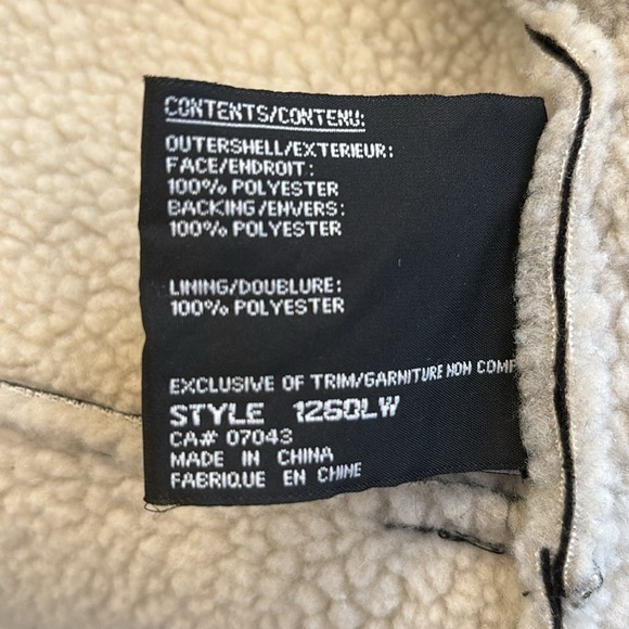 Simon Chang Black Sherpa Jacket - Picture 5 of 6